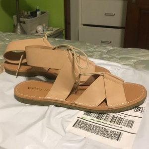Brand new lace up sandals